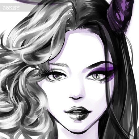 28key0さんの事例 実績 提案 天使と悪魔のイラスト しん 様 天使と悪 クラウドソーシング ランサーズ