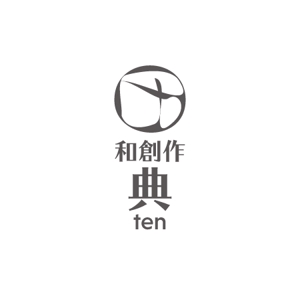 さんの天然魚、播州百日鶏の和風創作料理店 「典」のロゴへの提案