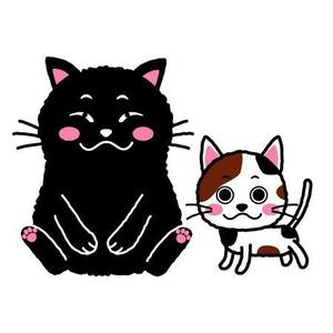 bestprice (bestprice)さんの姉弟の黒猫とミケ猫のキャラクターデザインへの提案
