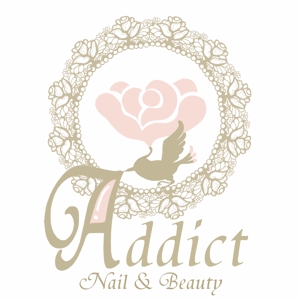 hakka (hakka)さんのネイルサロンのロゴ　　Nail＆Beauty　Addictへの提案