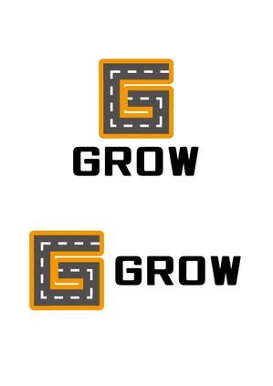イラスト・ちでまる (tidemaru)さんの土木業「ＧＲＯＷ」のロゴへの提案