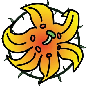 TanpopoYellow (tanpopo_yellow)さんの百合の花のロゴ、スタンプに使用できるユリのロゴへの提案
