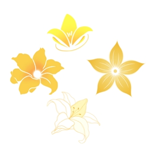 ぽんぽん (haruka322)さんの百合の花のロゴ、スタンプに使用できるユリのロゴへの提案
