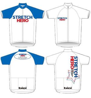 T.K. Design (kyrie930514)さんのストレッチ専門店「STRETCH HERO」の制服Tシャツデザインへの提案