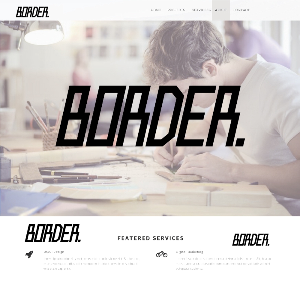 雑貨ブランド「BORDER.」のロゴデザインをお願い致します。　