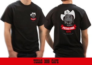 STUDIO ZEAK  (omoidefz750)さんのアメリカンスタイルのサンドイッチ/ホットドッグ　TEXAS DOG CAFE のロゴへの提案