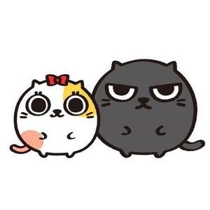 ParuNaka (parunaka)さんの姉弟の黒猫とミケ猫のキャラクターデザインへの提案