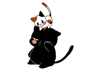 スタジオCAT (shidimi0124)さんの姉弟の黒猫とミケ猫のキャラクターデザインへの提案