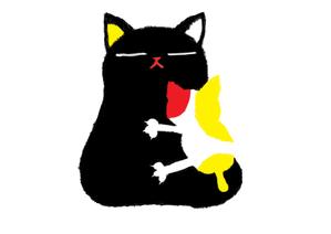 MARORIKO (MAMAMARIKO)さんの姉弟の黒猫とミケ猫のキャラクターデザインへの提案