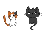 sachiyoshi (pgsachi1105)さんの姉弟の黒猫とミケ猫のキャラクターデザインへの提案