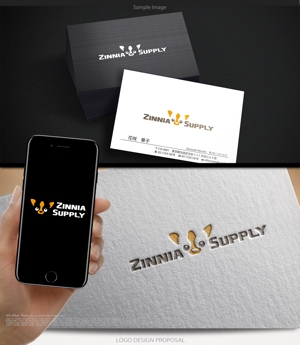 WDO (WD-Office)さんの輸入雑貨ストア「ZINNIA SUPPLY」のロゴへの提案