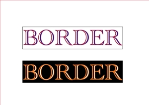 ryousuke (ryoooou0202)さんの雑貨ブランド「BORDER.」のロゴデザインをお願い致します。　への提案