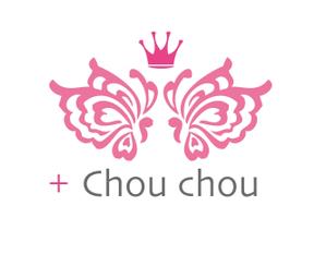 tohko14 ()さんのまつ毛エクステンション・ネイルの店舗「+chou chou」のロゴ作成への提案