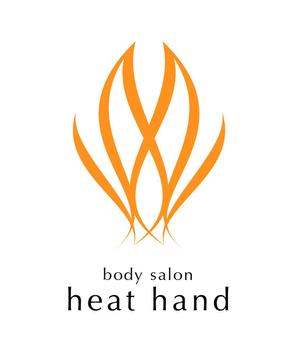 chanlanさんのアロママッサージ、フェイシャルエステサロン「heat hand」のロゴへの提案