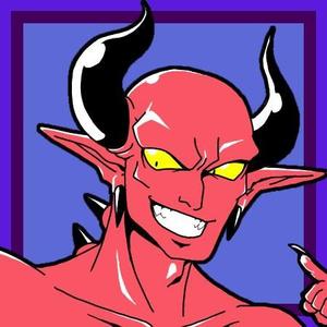よも (yomomatsu)さんの魔人と青年のキャラクターデザインへの提案