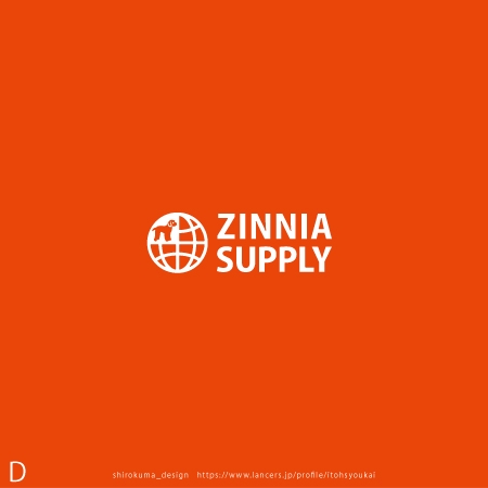 shirokuma_design (itohsyoukai)さんの輸入雑貨ストア「ZINNIA SUPPLY」のロゴへの提案