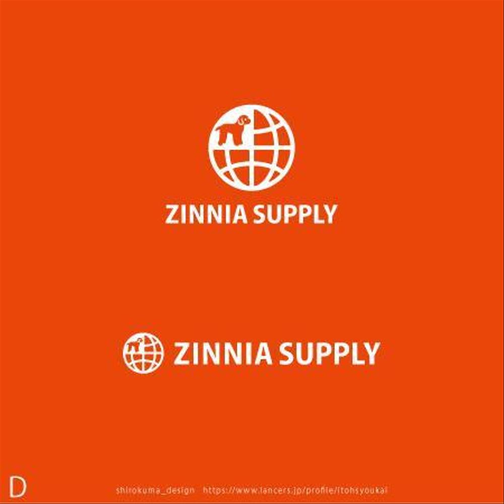 輸入雑貨ストア「ZINNIA SUPPLY」のロゴ