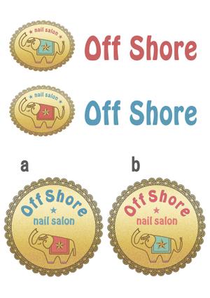 シルバーソルトスタジオ (umechiyo)さんのネイルサロン『Off Shore』のロゴ作成への提案