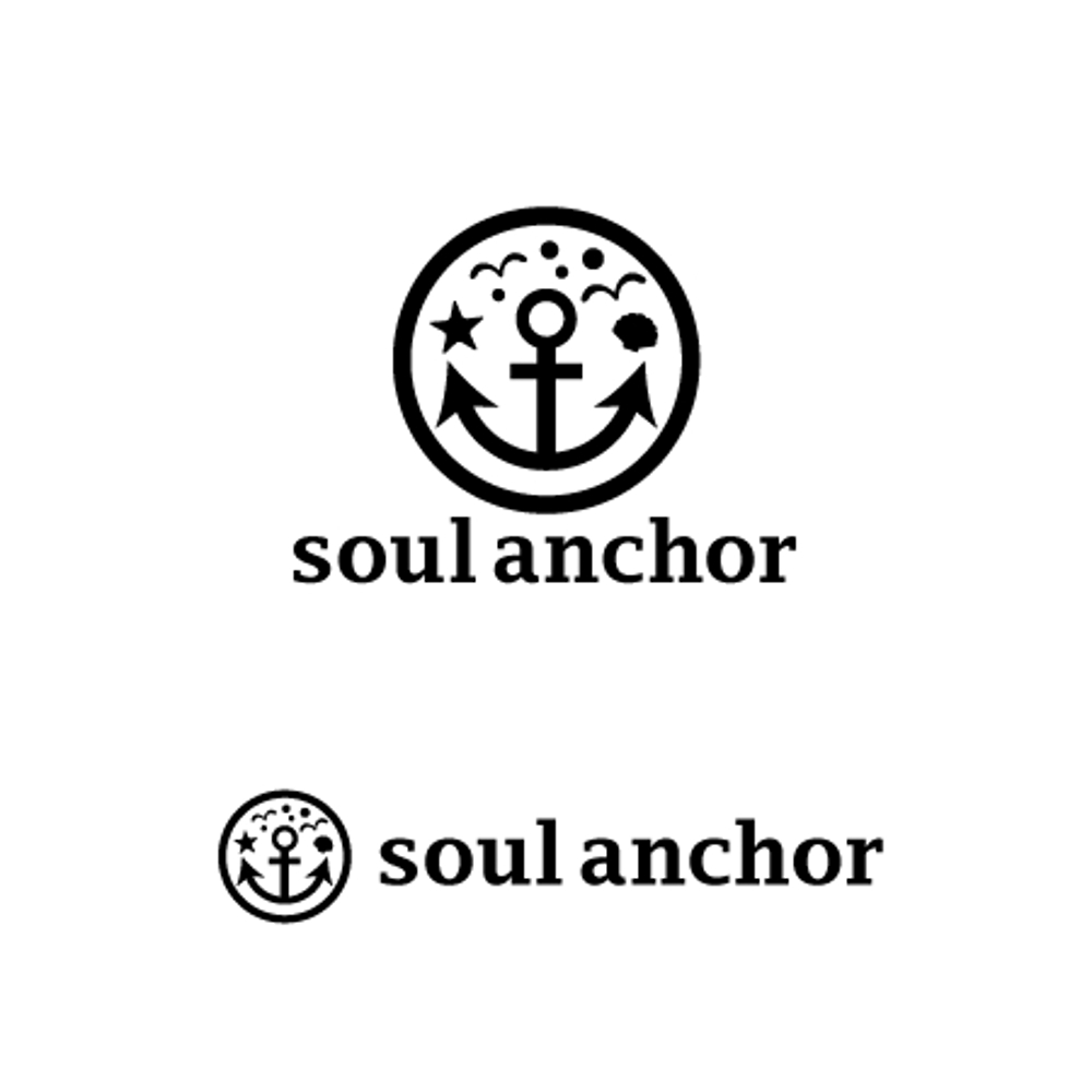 雑貨販売サイト「soul anchor」のロゴ