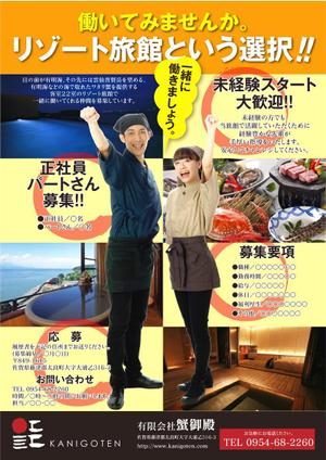 horadon (miyamiya_clip)さんの田舎の旅館の　社員・パートさんの募集チラシへの提案