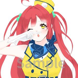 たかーな (gessigesi)さんの人差し指で鼻の下をこするバスガイドさんのイラスト制作への提案