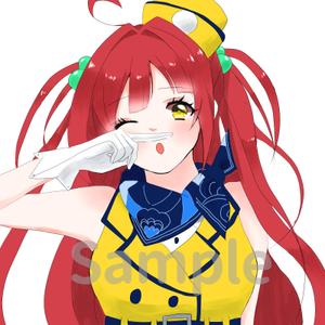 たかーな (gessigesi)さんの人差し指で鼻の下をこするバスガイドさんのイラスト制作への提案