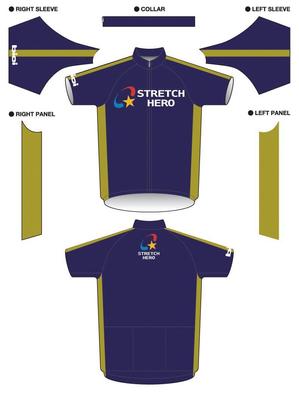 gyaro_cさんのストレッチ専門店「STRETCH HERO」の制服Tシャツデザインへの提案