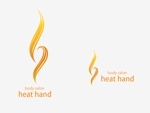 isoya design (isoya58)さんのアロママッサージ、フェイシャルエステサロン「heat hand」のロゴへの提案