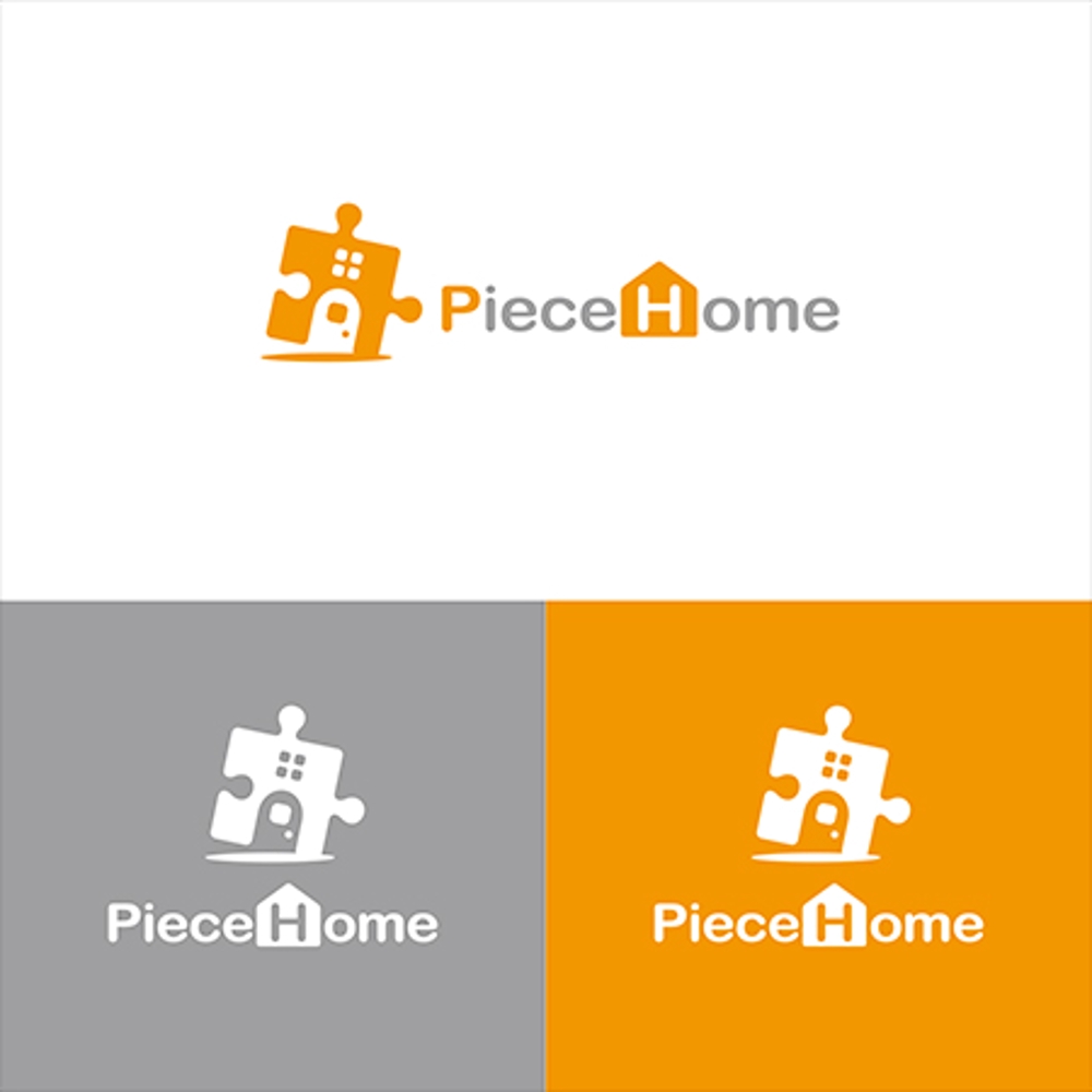 新しく設立された不動産会社「Piece Home」のロゴデザイン（商標登録予定なし）