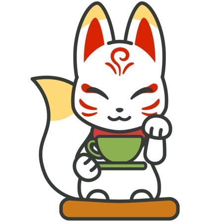 torimura (j_mamesuke)さんの招き猫ならぬ招き狐のイラストへの提案