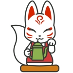 torimura (j_mamesuke)さんの招き猫ならぬ招き狐のイラストへの提案