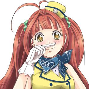 吉山みかん ()さんの人差し指で鼻の下をこするバスガイドさんのイラスト制作への提案