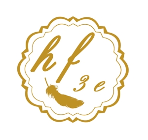 ぽんぽん (haruka322)さんの カフェ風美容室　hair felice3eの【スタンプ用】ロゴ制作をお願いしますへの提案