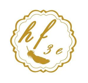 ぽんぽん (haruka322)さんの カフェ風美容室　hair felice3eの【スタンプ用】ロゴ制作をお願いしますへの提案