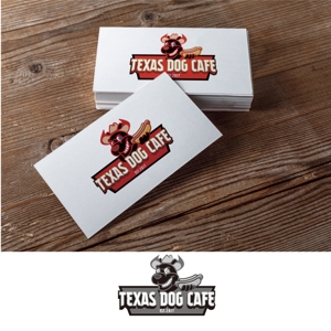 jun3 (jun333)さんのアメリカンスタイルのサンドイッチ/ホットドッグ　TEXAS DOG CAFE のロゴへの提案