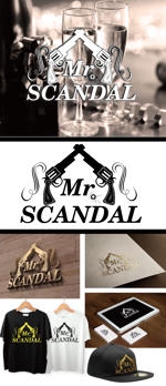 ah_design (ah_design)さんのホストクラブ  Mr.SCANDAL  のロゴへの提案