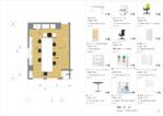M　design (Maki)さんの新規事務所の机などのレイアウト案への提案