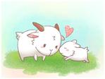 かえりみち (k_jozz)さんのあったかい・やさしい・繊細な雰囲気で、山羊の親子のイラストへの提案
