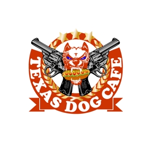 miya (prodigy-art)さんのアメリカンスタイルのサンドイッチ/ホットドッグ　TEXAS DOG CAFE のロゴへの提案