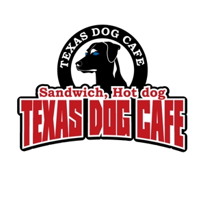 j-design (j-design)さんのアメリカンスタイルのサンドイッチ/ホットドッグ　TEXAS DOG CAFE のロゴへの提案