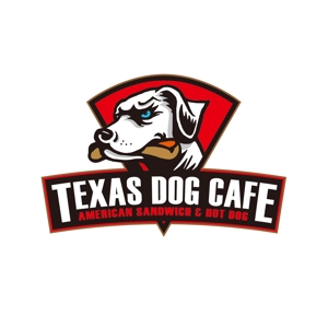 TIHI-TIKI (TIHI-TIKI)さんのアメリカンスタイルのサンドイッチ/ホットドッグ　TEXAS DOG CAFE のロゴへの提案