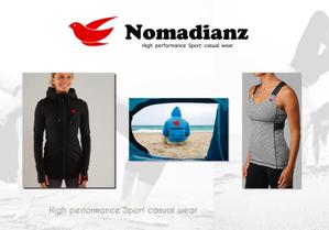 sakanouego (sakanouego)さんのスポーツブランド「Nomadianz 」のロゴ作成への提案