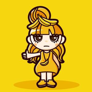 saly.inc (sally0426)さんの池袋ヲタクバー「バナナボンゴ」のキャラクター（ゆるキャラ）デザインへの提案