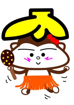 miia (miia)さんの池袋ヲタクバー「バナナボンゴ」のキャラクター（ゆるキャラ）デザインへの提案