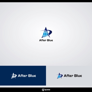 Karma Design Works (Karma_228)さんのシステムサポート等の新会社「After Blue 株式会社」のロゴへの提案