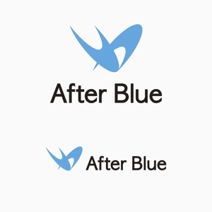 元気な70代です。 (nakaya070)さんのシステムサポート等の新会社「After Blue 株式会社」のロゴへの提案