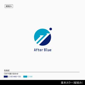 しま (shima-z)さんのシステムサポート等の新会社「After Blue 株式会社」のロゴへの提案