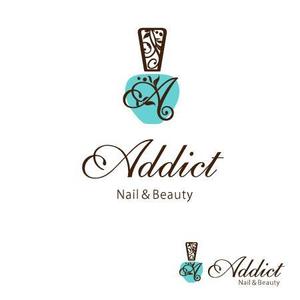 ナカムラ*コウ (studioWB)さんのネイルサロンのロゴ　　Nail＆Beauty　Addictへの提案