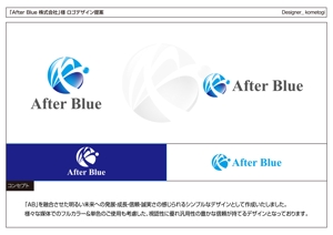 kometogi (kometogi)さんのシステムサポート等の新会社「After Blue 株式会社」のロゴへの提案