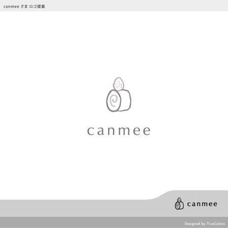 TrueColors (TrueColors)さんのスイーツ系サイト「Canmee」のブランドロゴデザインへの提案